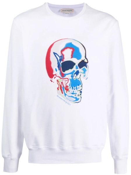 Bluza de trening Alexander McQueen alba
