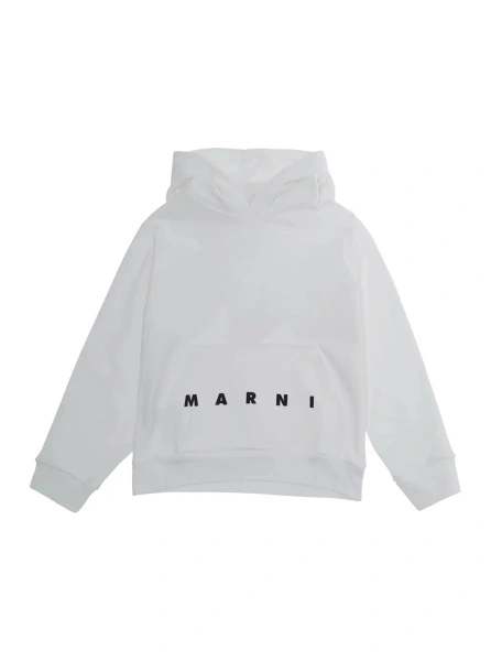 Bluza de trening Marni alba din bumbac