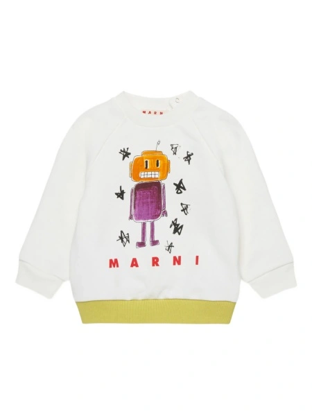 Bluza de trening Marni alba