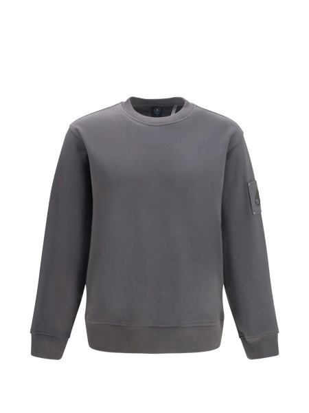 Bluza de trening Moose Knuckles gri din bumbac