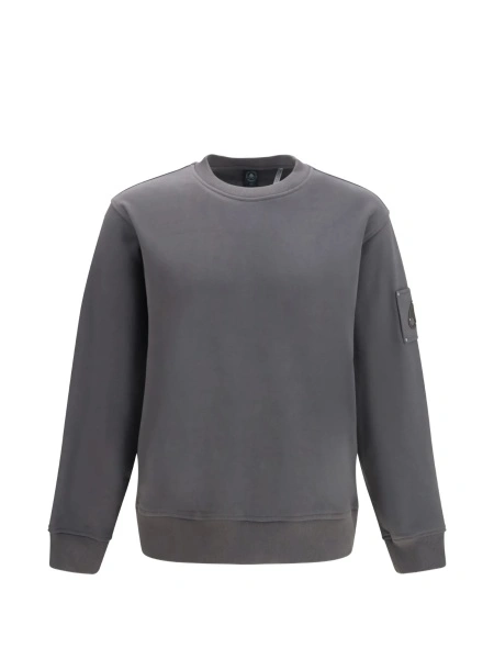 Bluza de trening Moose Knuckles gri din bumbac