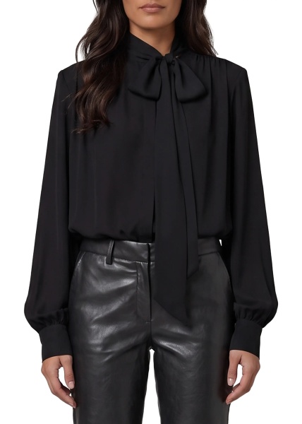 Bluza Silk-Blouse Blouse With Bow