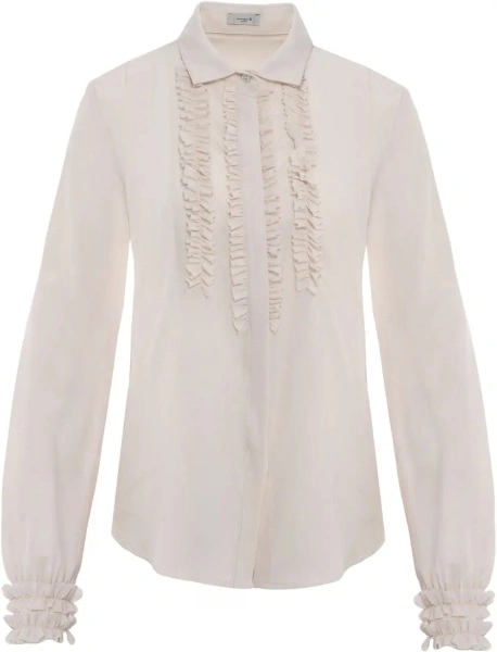 Bluza Silk blouse with ruffle details