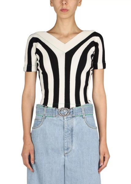 Bluza Striped Pattern Top