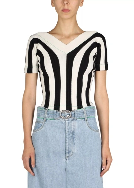 Bluza Striped Pattern Top