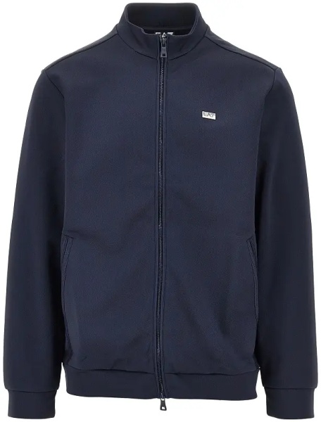 Bluza trening Full-zip sweatshirt with logo plate