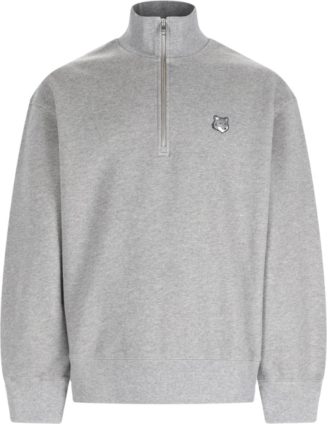 Bluza trening MAISON KITSUNÉ Felpa "Fox Head" Con Zip