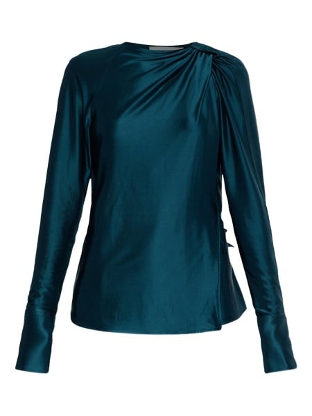 Bluza Victoria Beckham albastra
