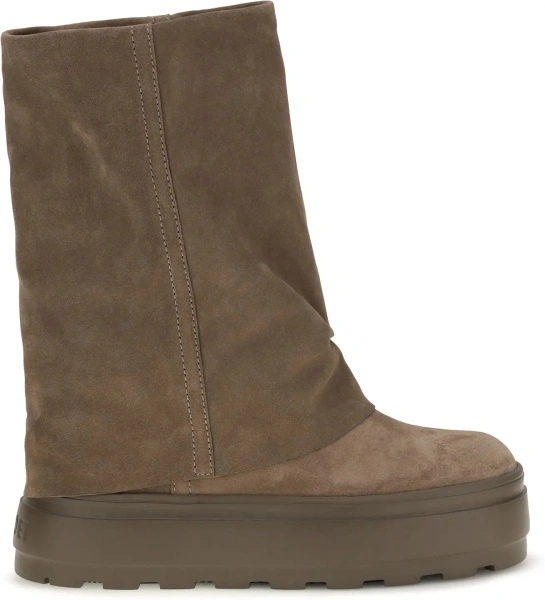Bocanci casual Casadei maro din piele intoarsa