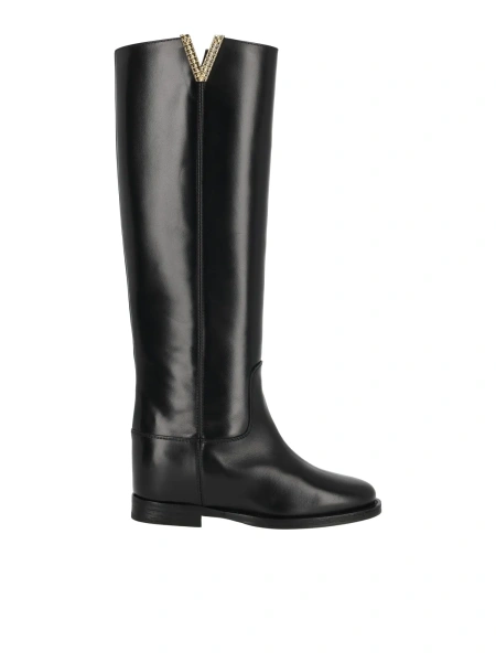 Bocanci STUDDED V-CUT BOOTS