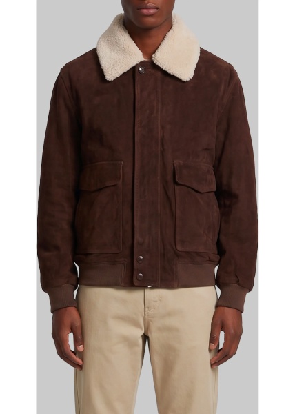 Bomber Bari Gritty Suede Bomber