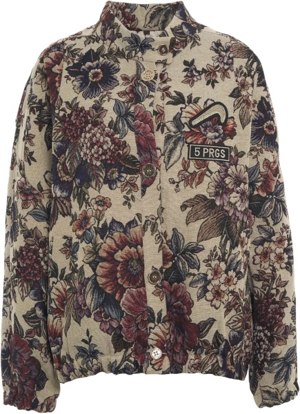 Bomber Bomber jacket with floral pattern