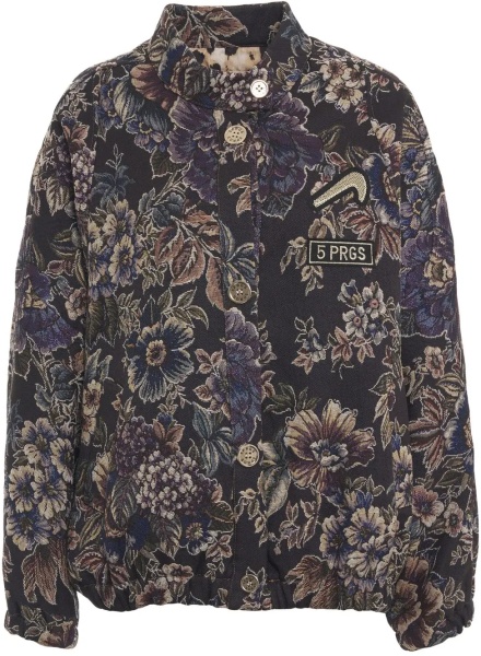 Bomber Bomber jacket with floral pattern