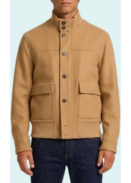 Bomber Camel Sponge Bomber Jacket