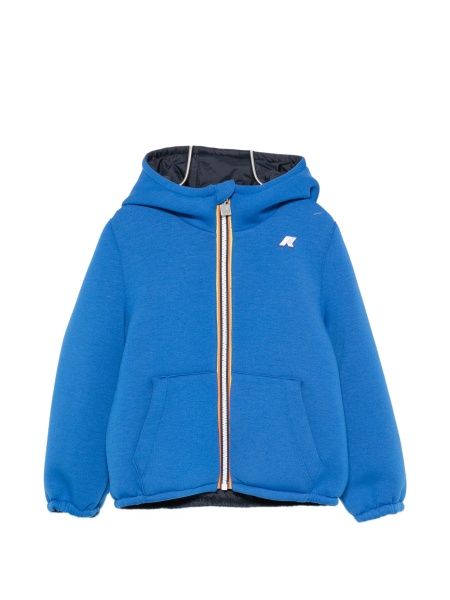 Bomber jacket K-WAY KIDS albastra din raion si polyester