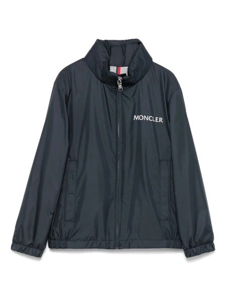 Bomber jacket Moncler albastra din polyester