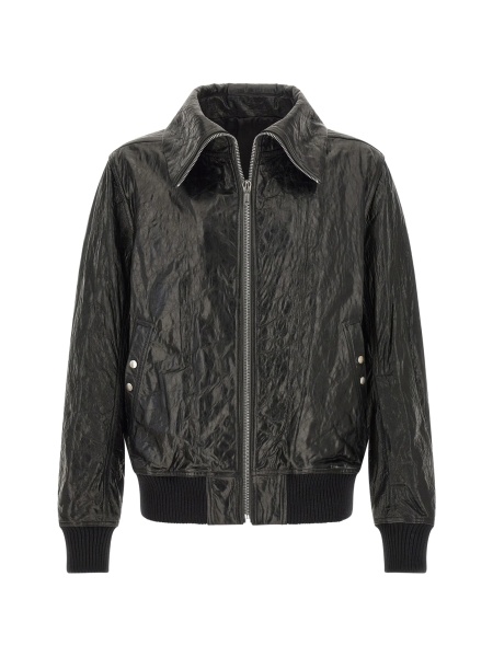 Bomber jacket Rick Owens neagra din piele