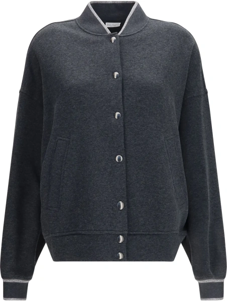 Bomber Techno cotton and cashmere interlock Bomber Jacket