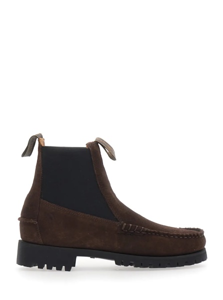 Botine CALLIOPE SUEDE LUG Brown Rubber Sole Ankle Boots for Men
