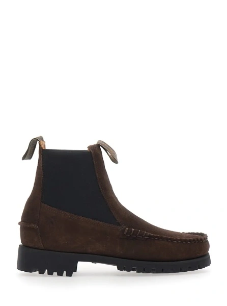 Botine CALLIOPE SUEDE LUG Brown Rubber Sole Ankle Boots for Men