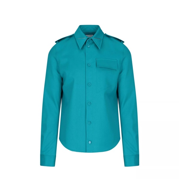 Camasa Bottega Veneta Grain De Poudre Wool Shirt