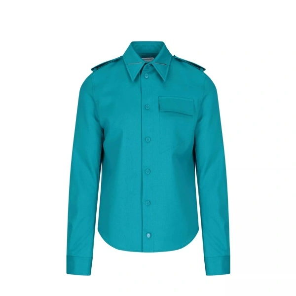 Camasa Bottega Veneta Grain De Poudre Wool Shirt