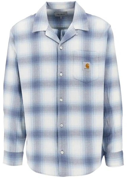 Camasa Carhartt albastra din bumbac 'Tyers'