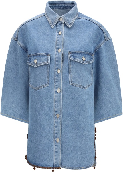 Camasa casual Denim Jacket with sequin details