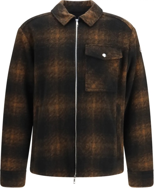 Camasa casual Embroidered flannel Shirt
