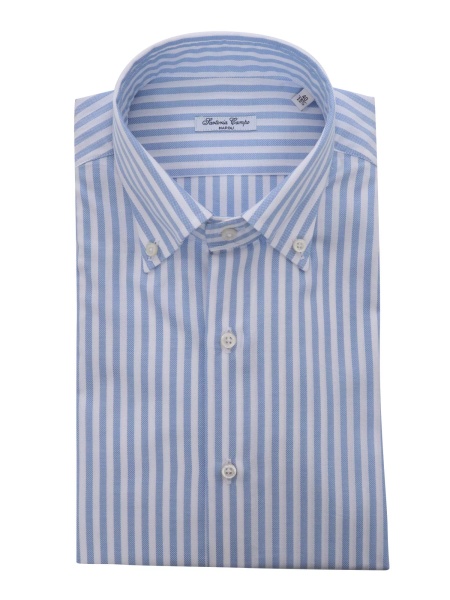 Camasa casual Light blue striped cotton