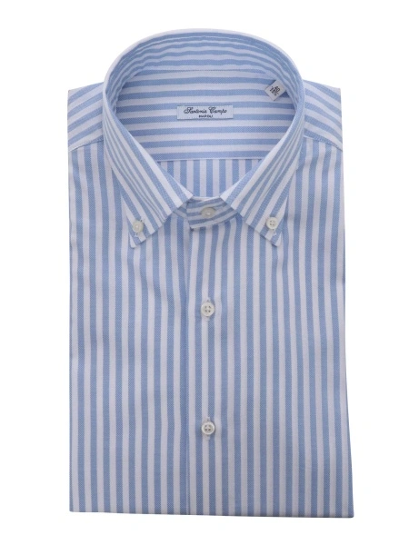 Camasa casual Light blue striped cotton