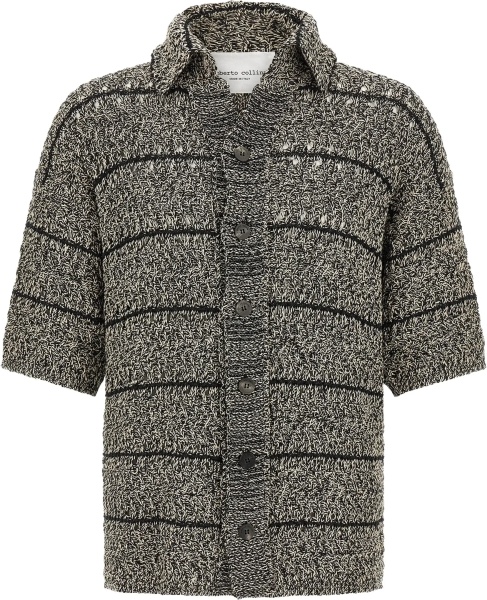 Camasa casual Mouliné texture knit Shirt