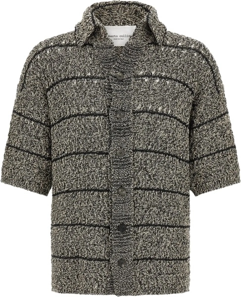 Camasa casual Mouliné texture knit Shirt