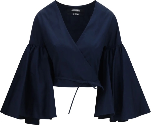 Camasa casual Paysan wrap Top