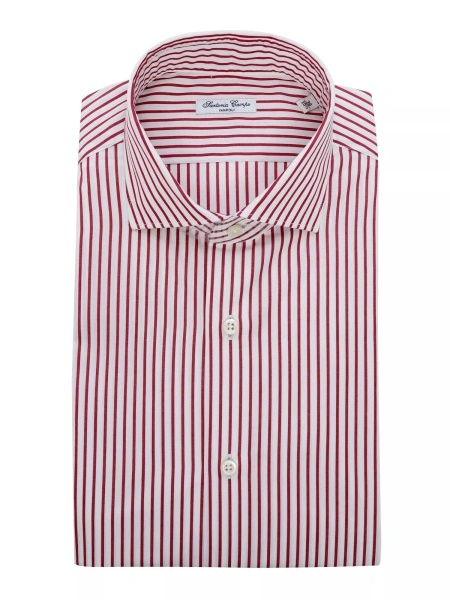Camasa casual Red and white striped shirt