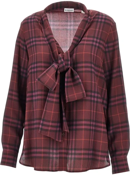 Camasa Check silk shirt