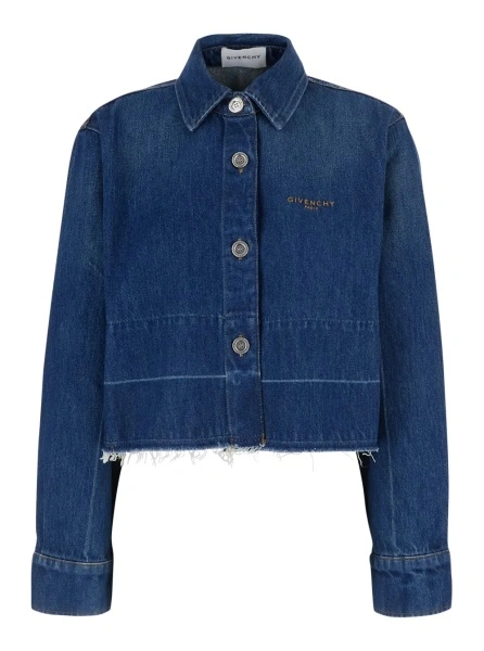 Camasa Givenchy albastra din denim