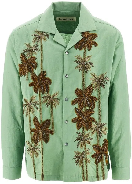 Camasa 'Palm Tree' embroidered shirt