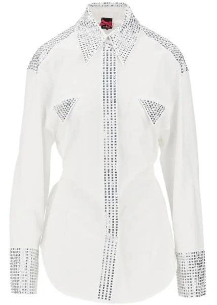 Camasa Pinko alba din poplin