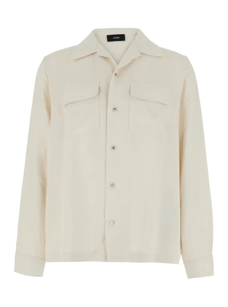 Camasa Polar Collar Shirt in White