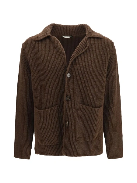 Cardigan Brooksfield maro din poliamida si lana