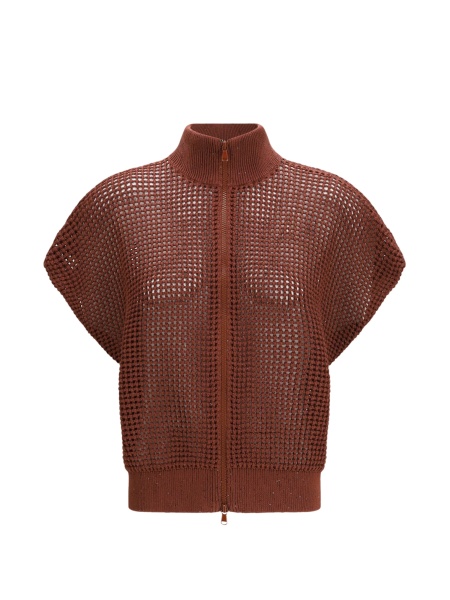 Cardigan Brunello Cucinelli maro