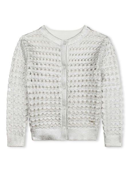 Cardigan Chloe argintiu