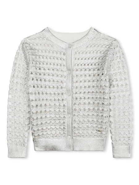 Cardigan Chloe argintiu