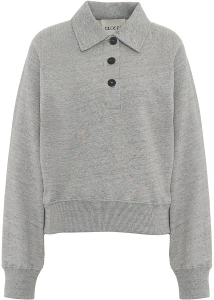 Cardigan CLOSED gri din bumbac