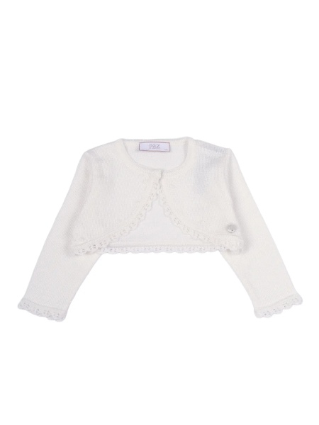 Cardigane KNIT INFANT GIRL SHORT CARDIGAN "CEREMONIA V26"