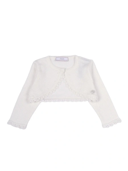 Cardigane KNIT INFANT GIRL SHORT CARDIGAN "CEREMONIA V26"