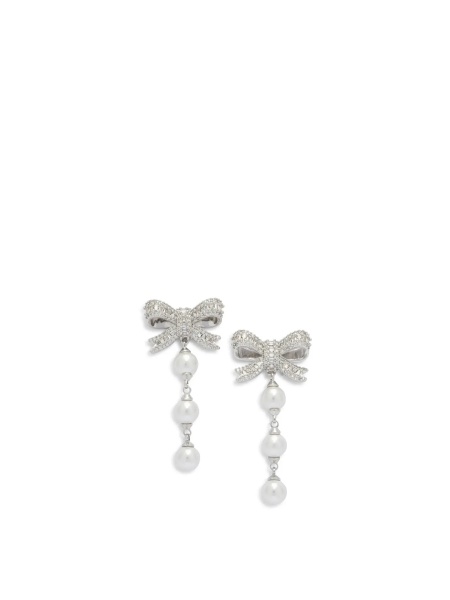 Cercei Dangling earrings with pearls and crystals
