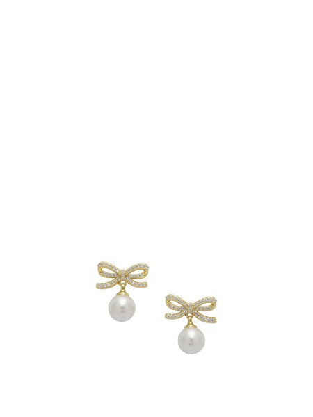 Cercei Earrings with pearl and crystals