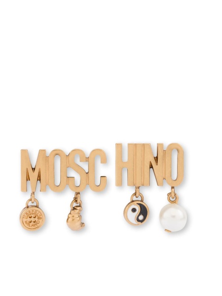 Cercei Moschino aurii